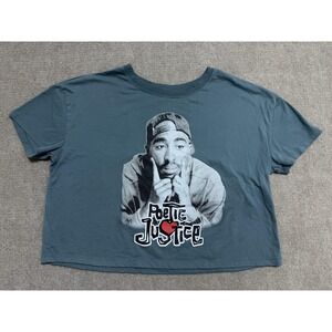 Poetic‎ Justice Shirt Mens Large Blue Chemistry Tupac Graphic Movie Tee Hip Hop